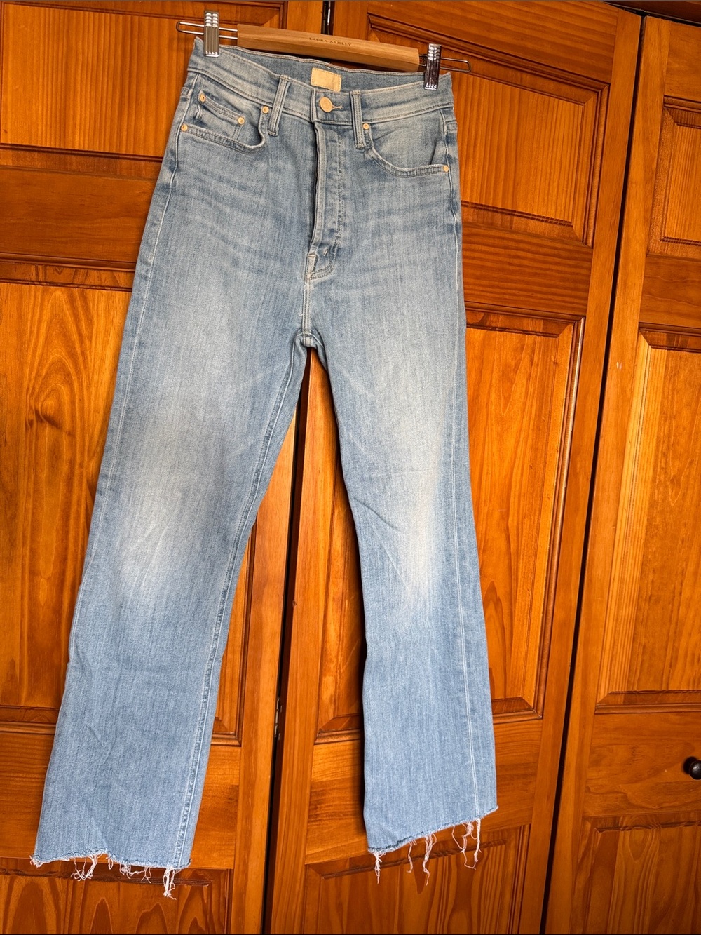 MOTHER Vintage-Light Blue Straight Leg Jeans